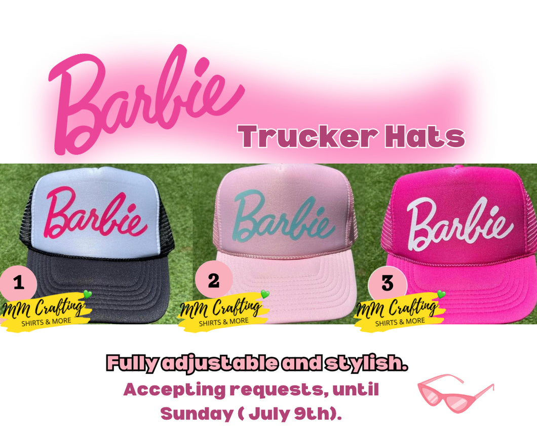 Barbie Trucker Hats